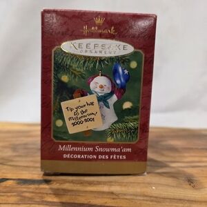 Hallmark Keepsake Ornament Millennium Snowma'am Snowman